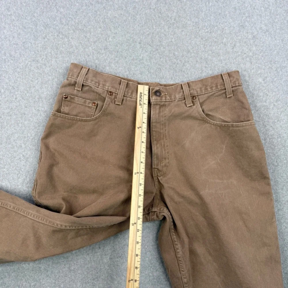 Vintage‎ Levis 545 Jeans Mens 36x27 Brown Loose Fit Faded 90s Denim Made in USA
